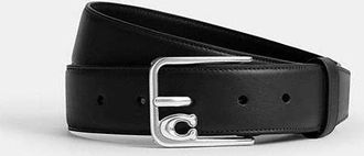 Coach Signature Harness Buckle Belt, 35mm