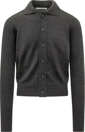 STUDIO NICHOLSON Lanark Cardigan - Heren - Vesten - Grijs - XS - Wol - Truien & Vesten