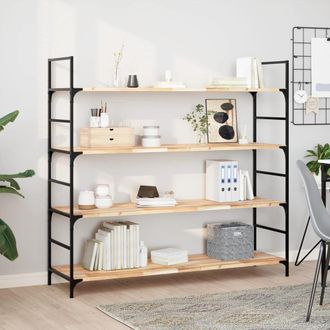 Berkfield Home Floating Shelves 3 pcs 140x40x2 cm Untreated Solid Wood Acacia in Brown | Size: 140 x 40 x 2 cm