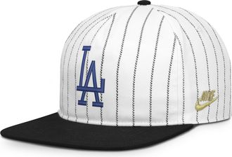 Nike Los Angeles Dodgers Pro Nike Mens MLB Adjustable Hat in White | NB57064NLAD-JFJ