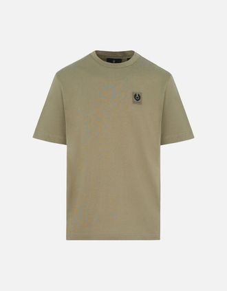 Belstaff Mens PATCH LOGO T SHIRT - Green - Size: 38