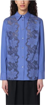 P.A.R.O.S.H. P.a.r.o.s.h., Overhemden, Dames, Blauw, M, Lange mouwen overhemd