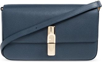 Furla Iride Small Shoulder Bag - Dames - Schoudertassen - Blauw - ONE Size - Leer - Tassen