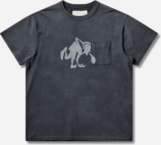 ERL Men s Puke T-Shirt Blue