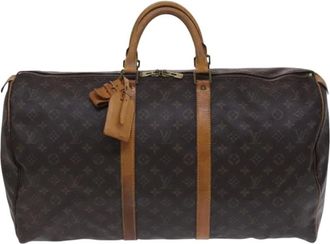 Louis Vuitton Pre-owned Weekend Bags, female, Brown, Size: ONE SIZE Pre-owned Keepall Travel Bag