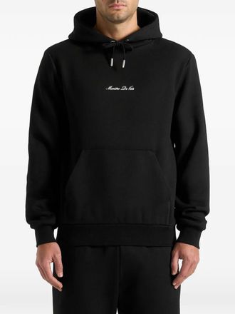 Mani&egrave;re De Voir Gustave hoodie met kangoeroe zak - Zwart