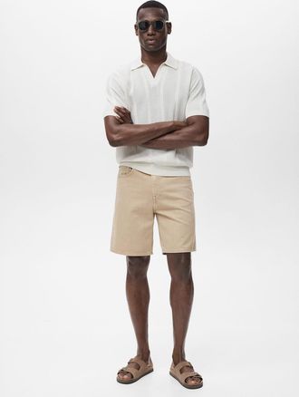 Mango Bermuda denim regular-fit grigio chiaro/pastello - Uomo - 44 - MANGO MAN