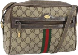 Gucci Pre-owned Plastic Cross Body Bag - Dames - Vintage Schoudertas - Beige - ONE Size - Vintage
