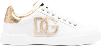 Dolce & Gabbana Sneakers con applicazione logo DG - Bianco