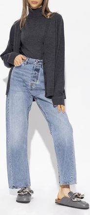 Toteme Jeans With Logo, Womens, Blue