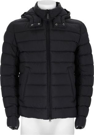 Colmar Black Quilted Hooded Fitted Padded Jacket