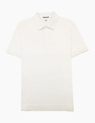 C.P. Company Mens Cp Company Metropolis Series Stretch Piquet Polo White 101 - Size: 34
