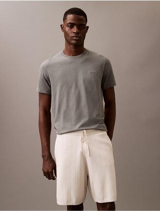 Calvin Klein Mens Liquid Touch Crewneck T-Shirt - Grey - XL