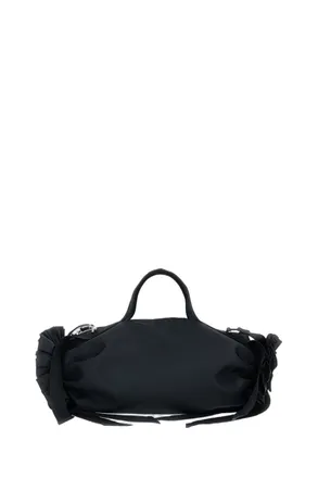 Simone Rocha Black Ribbon Rosette Large Shoulder Bag
