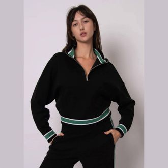 RD Style Mailyn Signature Soft Knit Sweatshirt In Black