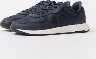 Boss Orange by Hugo Boss Mens Titanium Runn Trainers in Dark Blue - Size UK 11