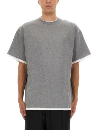 Jil Sander Double Layer Cotton T-Shirt
