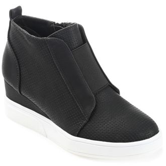 Journee Collection Women & apos;s Clara Medium and Wide Width Wedge Sneakers