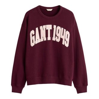 GANT Graphic Sweatshirt - Dames - Sweatshirts - Paars - XL - Katoen - Hoodies & sweatvesten