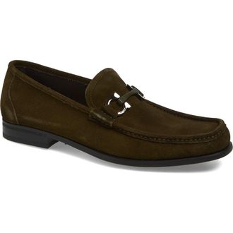 Ferragamo Grandioso Bit Loafer in Loden Nero at Nordstrom, Size 10.5