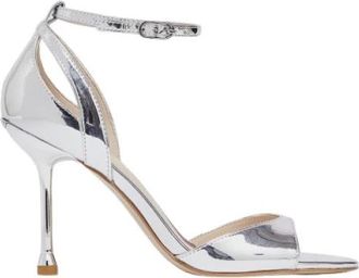 Liu Jo High Heel Sandalen - Dames - Sandalen met hakken - Grijs - 38 EU - Polyester - Schoenen