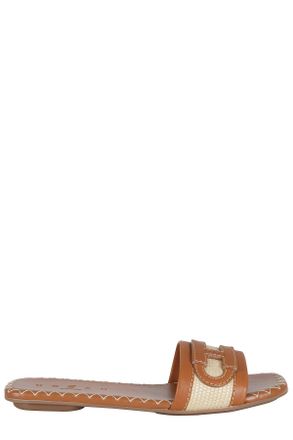 Hogan Brown Slipper Slipper H Flat Cotton Slippers