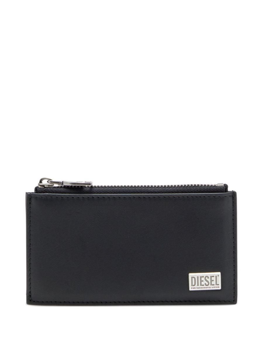 Diesel Black Leather Card Holder With Logo desde 110,95 € en