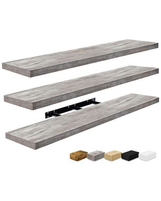 Sorbus Set Of 3 Extra-Large Floating Shelves
