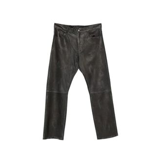 Haikure Leren Broek - Heren - Broeken - Zwart - Maat: W33 Leer