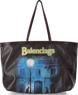 Balenciaga Tote Bags - Dames - Tassen - Bruin - Maat: ONE Size Katoen
