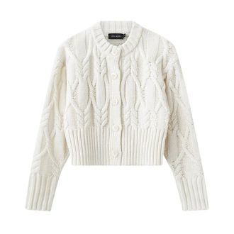 Copenhagen Muse Magle Cardigan - Dames - Truien - Wit - Maat: S Wol