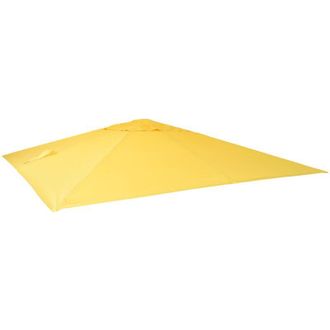 Hhg Nunca Usado] Funda De Recambio Para Parasol Sem&aacute;foro De Lujo Hhg 113, Funda De Parasol, 3,5x3,5m (&oslash;4,95m) Poli&eacute;ster 4kg, Amarillo