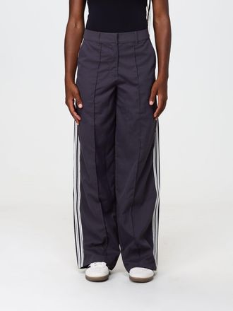 adidas Pantaloni wide leg a vita alta in tessuto riciclato con logo