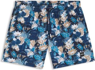 BOSS Printed swim shorts