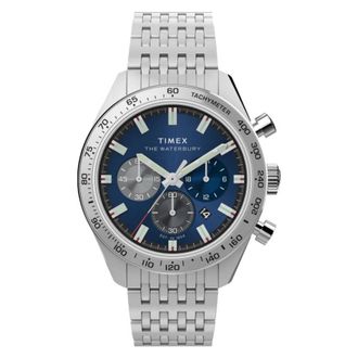 Timex Waterbury Traditional Chronograph Quartz Blue Dial Mens Watch TW2Y18500