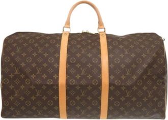 Louis Vuitton Pre-owned Boston Bag - unisex - Vintage Weekendtas - Bruin - ONE Size - Leer - Vintage