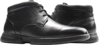 Geox Smoother Chukka Black Leather Mens Casual Shoes U04AVB-00043-C9999