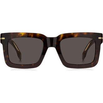 BOSS 51mm Square Sunglasses in Brown at Nordstrom Rack
