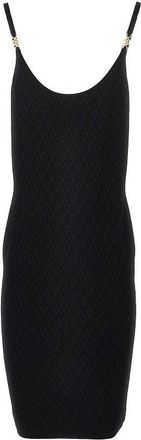 Versace Jacquard knit knee-length dress Woman 42