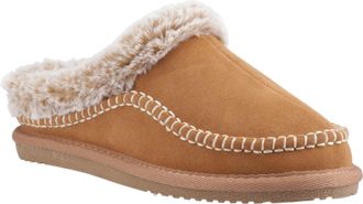 Hush Puppies Anika Su&egrave;de Dames Tan Slippers