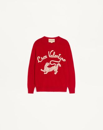 Valentino Maglia In Lana Ricamata Donna PARIS XL