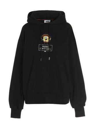 GCDS Gcds Womens Dont Care Capsule Hoodie With Dont Care Capsule