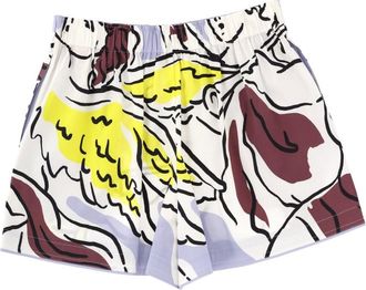 Tory Burch Printed Cotton Bermuda Shorts - Multicolor