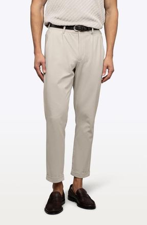 Cuts Soho Pleated Stretch Trousers in Clay at Nordstrom, Size Xx-Large