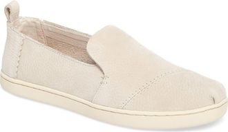 Toms Deconstructed Alpargata Slip-On in Birch Nubuck Leather at Nordstrom, Size 9.5
