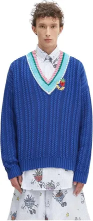 Sky High Farm Hombre, Jerseys, Azul, Talla: S