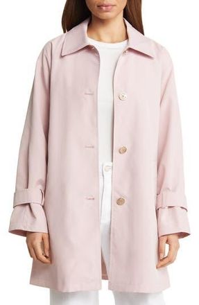 Via Spiga Water Resistant Trench Coat in Pale Pink at Nordstrom Rack, Size Medium