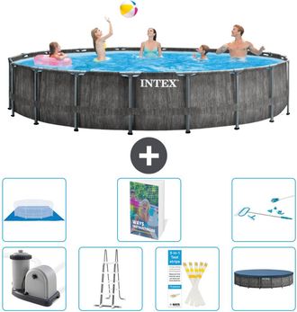 Intex Piscina Prism Frame Redonda - 549x122 Cm - 8-piezas S573