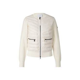 Bogner Zilly hybrid knit jacket for women - Cream - 34