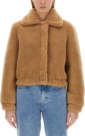 Moschino Beige Shirt Collar Trench Coat